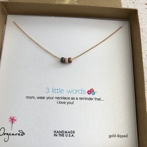 Dogeared  Mom Necklace. Gold color. 18 inch